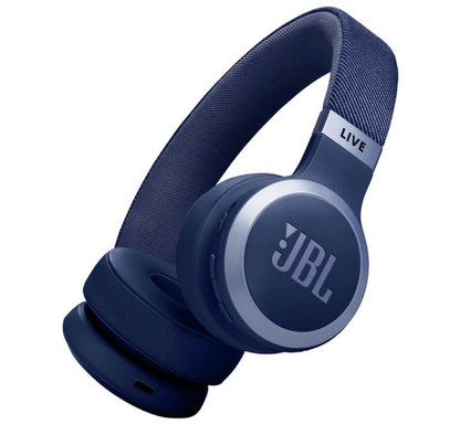 JBL Live 670NC Wireless Adaptive Noise Cancelling On-Ear Headphones - Blue