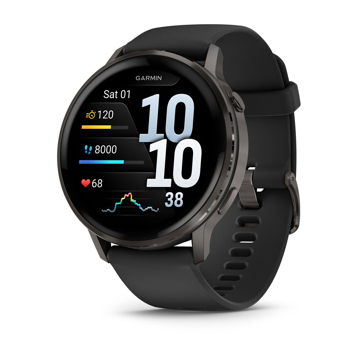 Garmin Venu 4 GPS Smartwatch 45mm - Slate/Black
