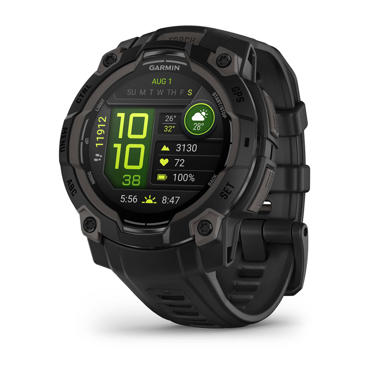 Garmin Instinct 3 AMOLED Rugged GPS Smartwatch 45mm - Black