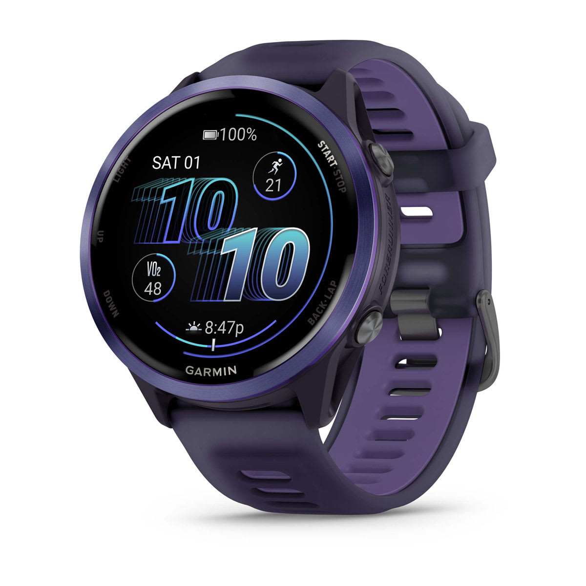 Garmin Forerunner 570 GPS Running Smartwatch 47mm - Indigo/Imperial Purple