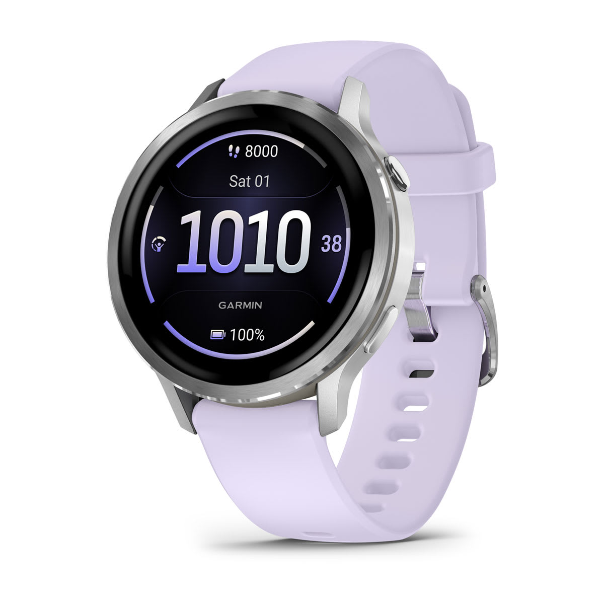 Garmin Venu 4 GPS Smartwatch 41mm - Silver/Periwinkle