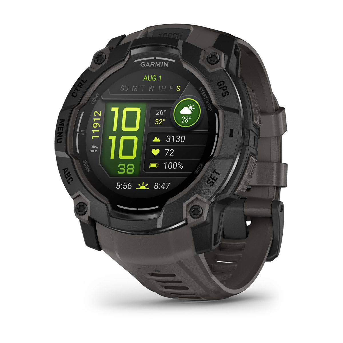 Garmin Instinct 3 AMOLED Rugged GPS Smartwatch 50mm - Black/Charcoal