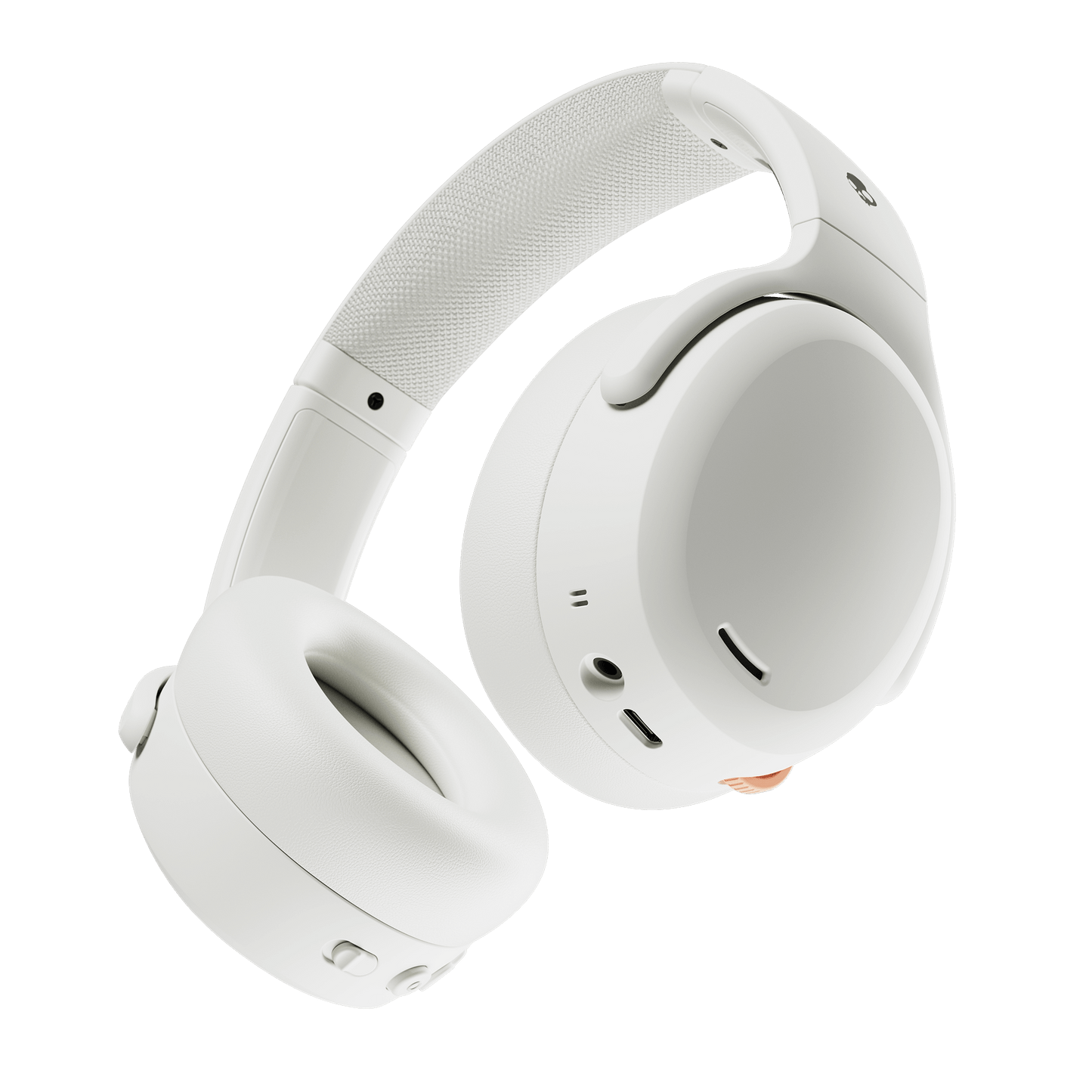 Skullcandy Crusher ANC 2 Over-Ear Noise Canceling Wireless Headphones with Sensory Bass and Extra Charging Cable, 50 Hr Battery, Microphone, Works with Bluetooth Devices, Bone