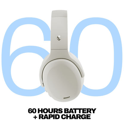 Skullcandy Crusher ANC 2 Wireless Noise Cancelling Over-Ear Headphones - Bone