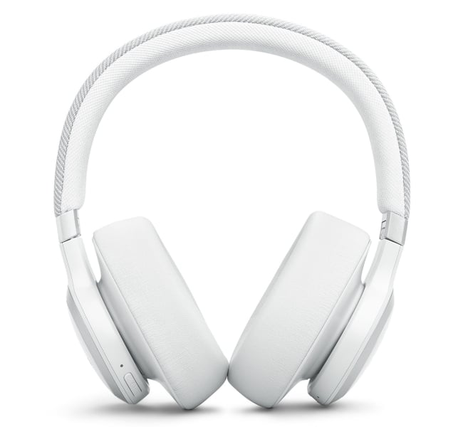 JBL Live 770NC Wireless Adaptive Noise Cancelling Over-Ear Headphones - White