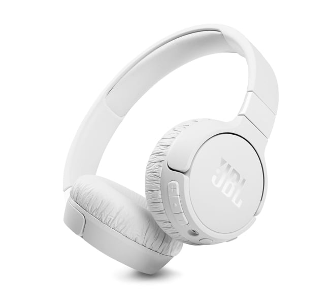 JBL Tune 660NC Wireless Noise Cancelling On-Ear Headphones - White