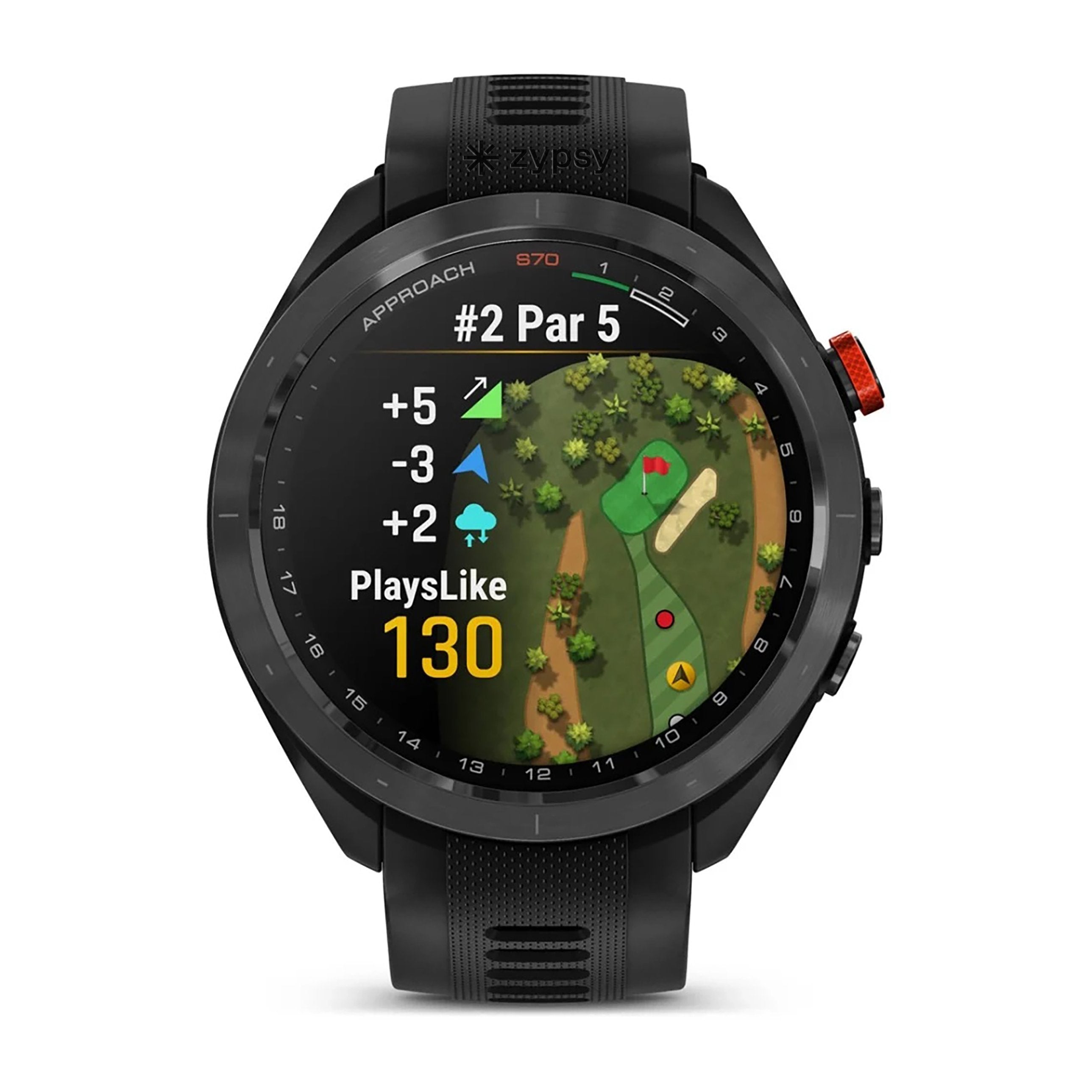 Garmin Approach S70 Black with custom logo