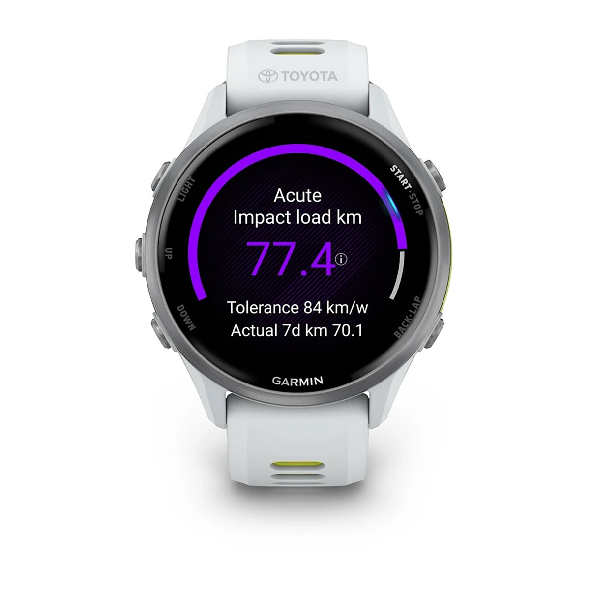 Garmin FR970 Titanium/Whitestone with custom logo