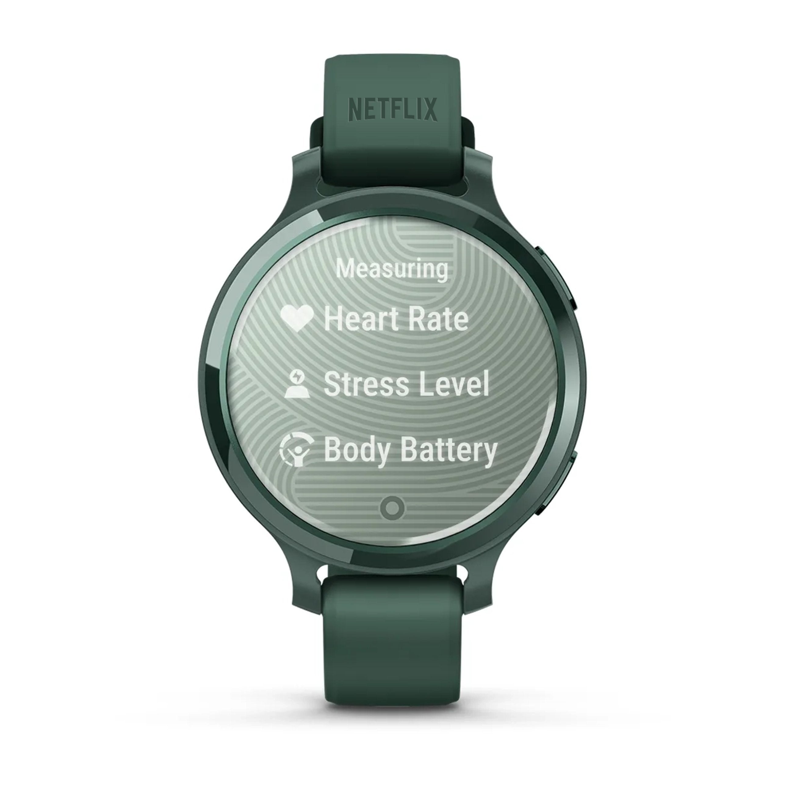Garmin Lily 2 Active Jasper Green with custom logo