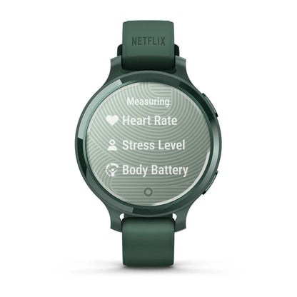 Garmin Lily 2 Active Jasper Green with custom logo