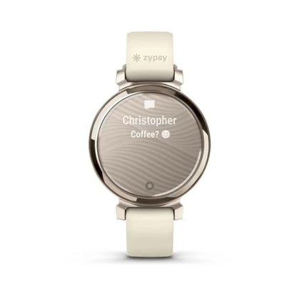 Garmin Lily 2 Cream Gold/Coconut with custom logo