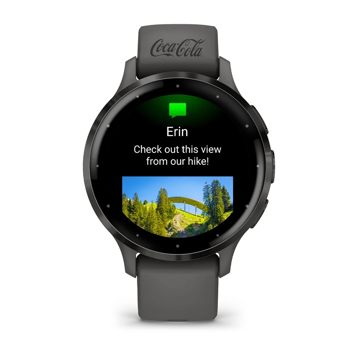 Garmin Venu 3S Slate/Pebble Gray with custom logo