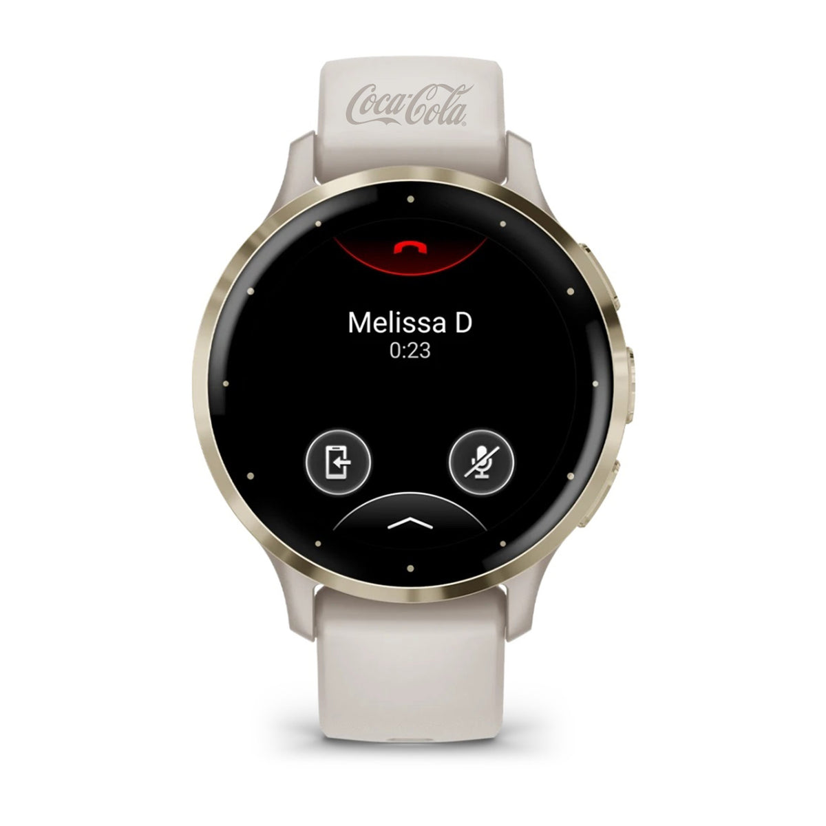 Garmin Venu 3S Soft Gold/Ivory with custom logo