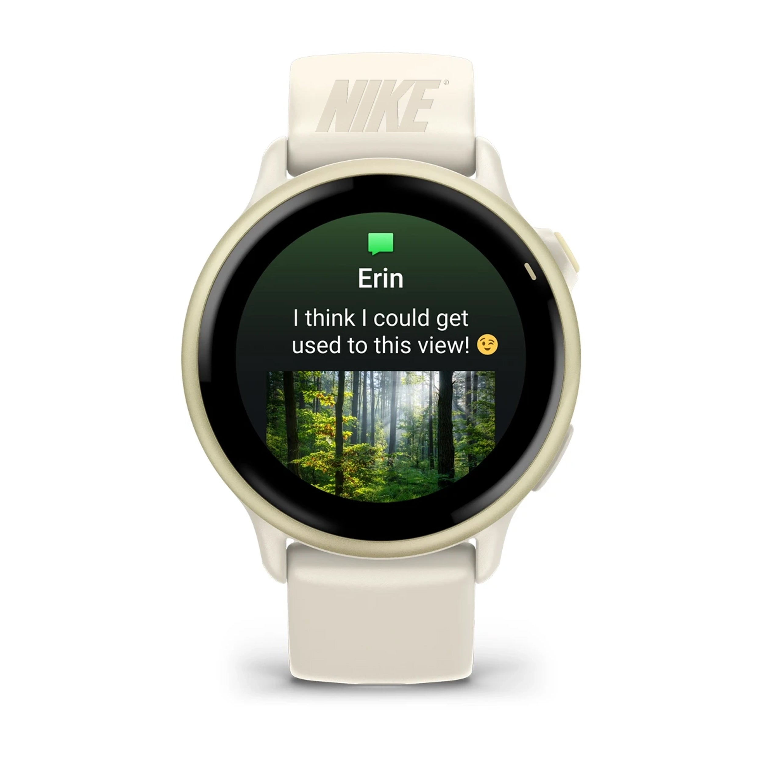 Garmin vivoactive 6 Lunar Gold/Bone with custom logo