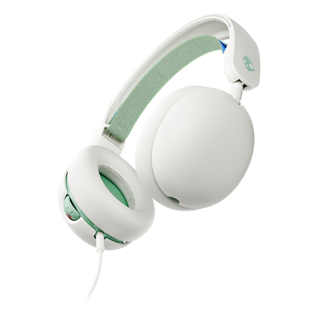Skullcandy Grom Wired Over-Ear Headphones for Kids - Bone Seafoam