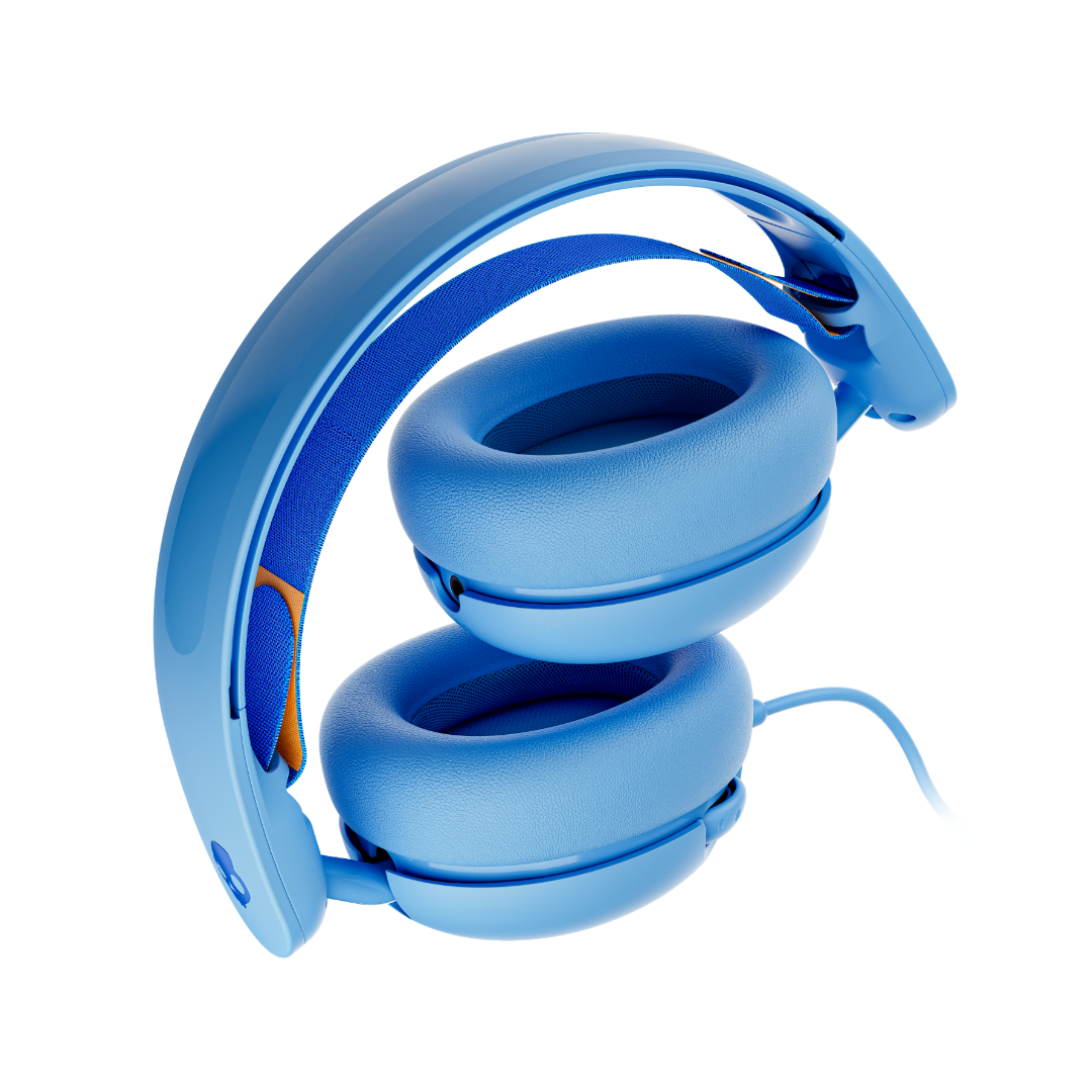 Skullcandy Grom Wired Over-Ear Headphones for Kids - Surf Blue