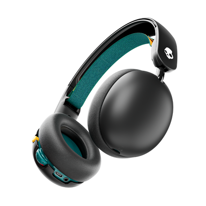 Skullcandy Grom Over-Ear Wireless Headphones for Kids, 45 Hr Battery, Volume-Limiting, Works with iPhone Android and Bluetooth Devices - Black