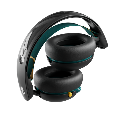 Skullcandy Grom Over-Ear Wireless Headphones for Kids, 45 Hr Battery, Volume-Limiting, Works with iPhone Android and Bluetooth Devices - Black