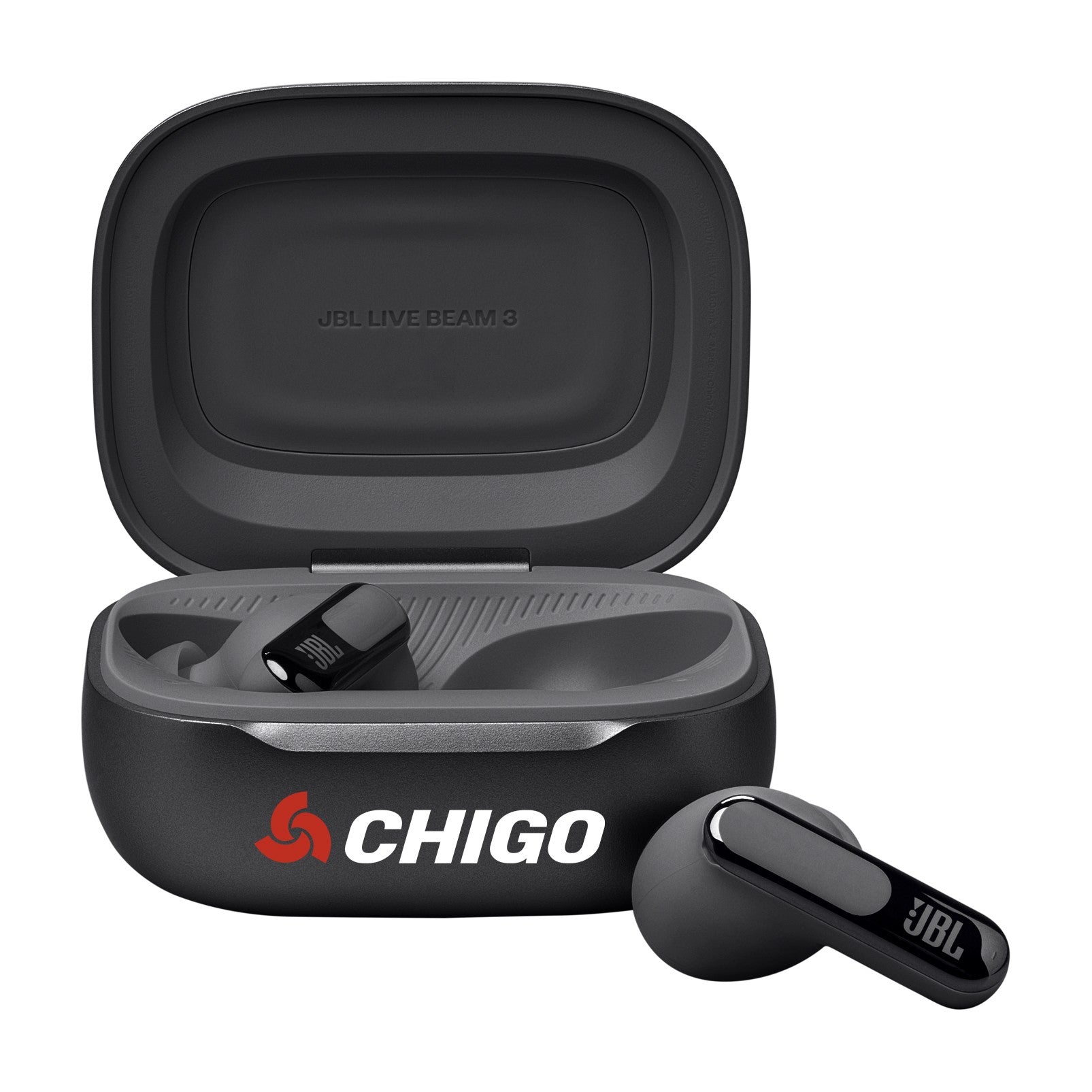 JBL Live Beam 3 True Wireless Noise Cancelling Earbuds - Black with custom logo