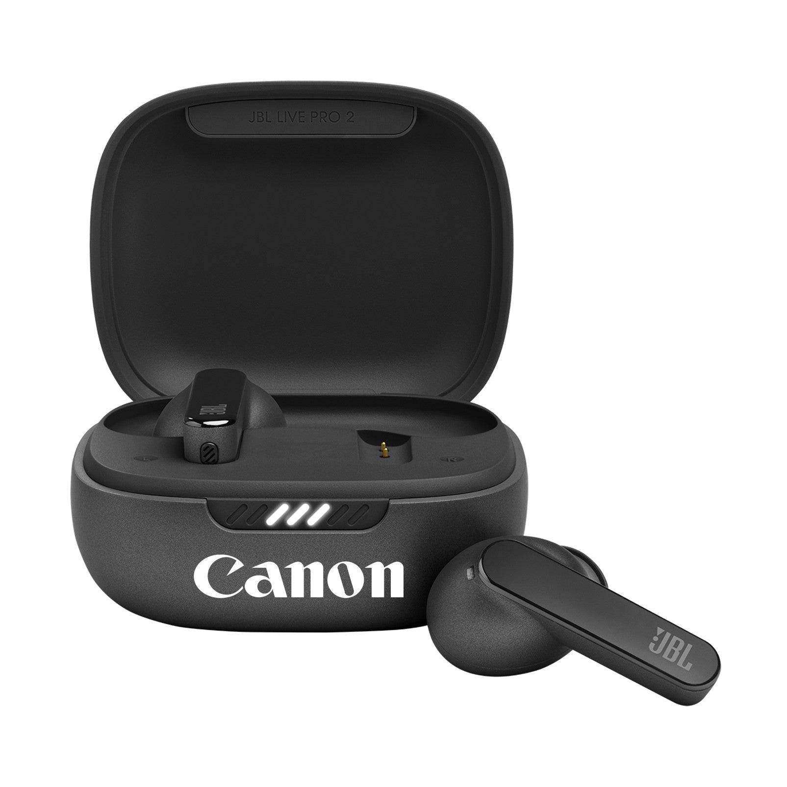 JBL Live Pro 2 True Wireless Noise Cancelling Earbuds - Black with custom logo