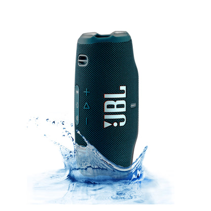 JBL Charge 6 - Portable Waterproof & Drop-Proof Bluetooth Speaker, Bold Pro Sound with AI Sound Boost, 28Hrs of Playtime, Built-in powerbank & Comes with a Sturdy/Removable Carrying Strap (Blue)