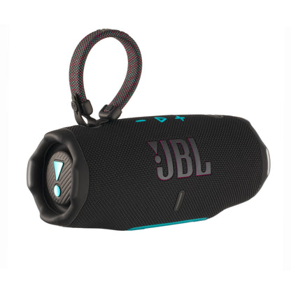 JBL Charge 6 - Portable Waterproof & Drop-Proof Bluetooth Speaker, Bold Pro Sound with AI Sound Boost, 28Hrs of Playtime, Built-in powerbank & Comes with a Sturdy/Removable Carrying Strap (Funky)