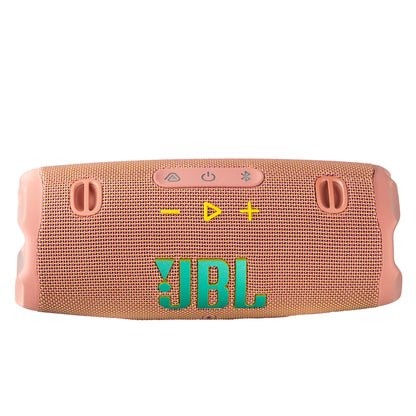 JBL Charge 6 - Portable Waterproof & Drop-Proof Bluetooth Speaker, Bold Pro Sound with AI Sound Boost, 28Hrs of Playtime, Built-in powerbank & Comes with a Sturdy/Removable Carrying Strap (Pink)
