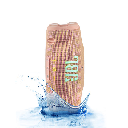 JBL Charge 6 - Portable Waterproof & Drop-Proof Bluetooth Speaker, Bold Pro Sound with AI Sound Boost, 28Hrs of Playtime, Built-in powerbank & Comes with a Sturdy/Removable Carrying Strap (Pink)