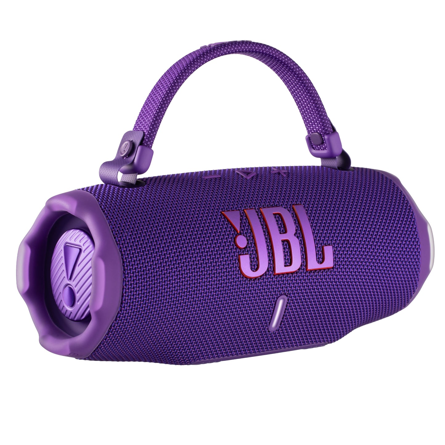 JBL Charge 6 - Portable Waterproof & Drop-Proof Bluetooth Speaker, Bold Pro Sound with AI Sound Boost, 28Hrs of Playtime, Built-in powerbank & Comes with a Sturdy/Removable Carrying Strap (Purple)