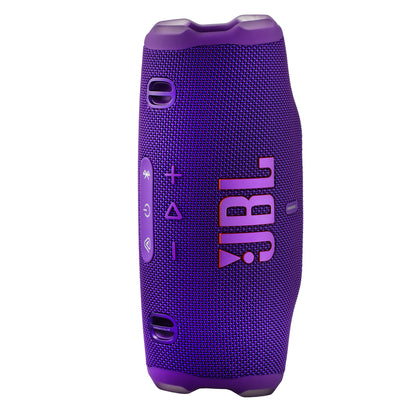 JBL Charge 6 - Portable Waterproof & Drop-Proof Bluetooth Speaker, Bold Pro Sound with AI Sound Boost, 28Hrs of Playtime, Built-in powerbank & Comes with a Sturdy/Removable Carrying Strap (Purple)