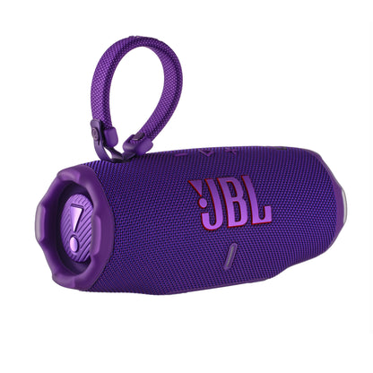 JBL Charge 6 - Portable Waterproof & Drop-Proof Bluetooth Speaker, Bold Pro Sound with AI Sound Boost, 28Hrs of Playtime, Built-in powerbank & Comes with a Sturdy/Removable Carrying Strap (Purple)