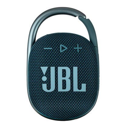 JBL Clip 4 - Portable Mini Bluetooth Speaker, big audio and punchy bass, integrated carabiner, IP67 waterproof and dustproof, 10 hours of playtime, speaker for home, outdoor and travel (Blue)
