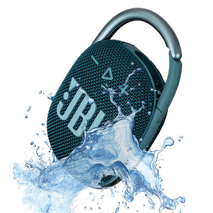 JBL Clip 4 - Portable Mini Bluetooth Speaker, big audio and punchy bass, integrated carabiner, IP67 waterproof and dustproof, 10 hours of playtime, speaker for home, outdoor and travel (Blue)