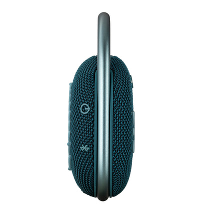 JBL Clip 4 - Portable Mini Bluetooth Speaker, big audio and punchy bass, integrated carabiner, IP67 waterproof and dustproof, 10 hours of playtime, speaker for home, outdoor and travel (Blue)