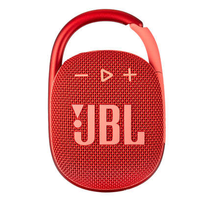 JBL Clip 4 - Portable Mini Bluetooth Speaker, big audio and punchy bass, integrated carabiner, IP67 waterproof and dustproof, 10 hours of playtime, speaker for home, outdoor and travel (Red)