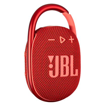 JBL Clip 4 - Portable Mini Bluetooth Speaker, big audio and punchy bass, integrated carabiner, IP67 waterproof and dustproof, 10 hours of playtime, speaker for home, outdoor and travel (Red)