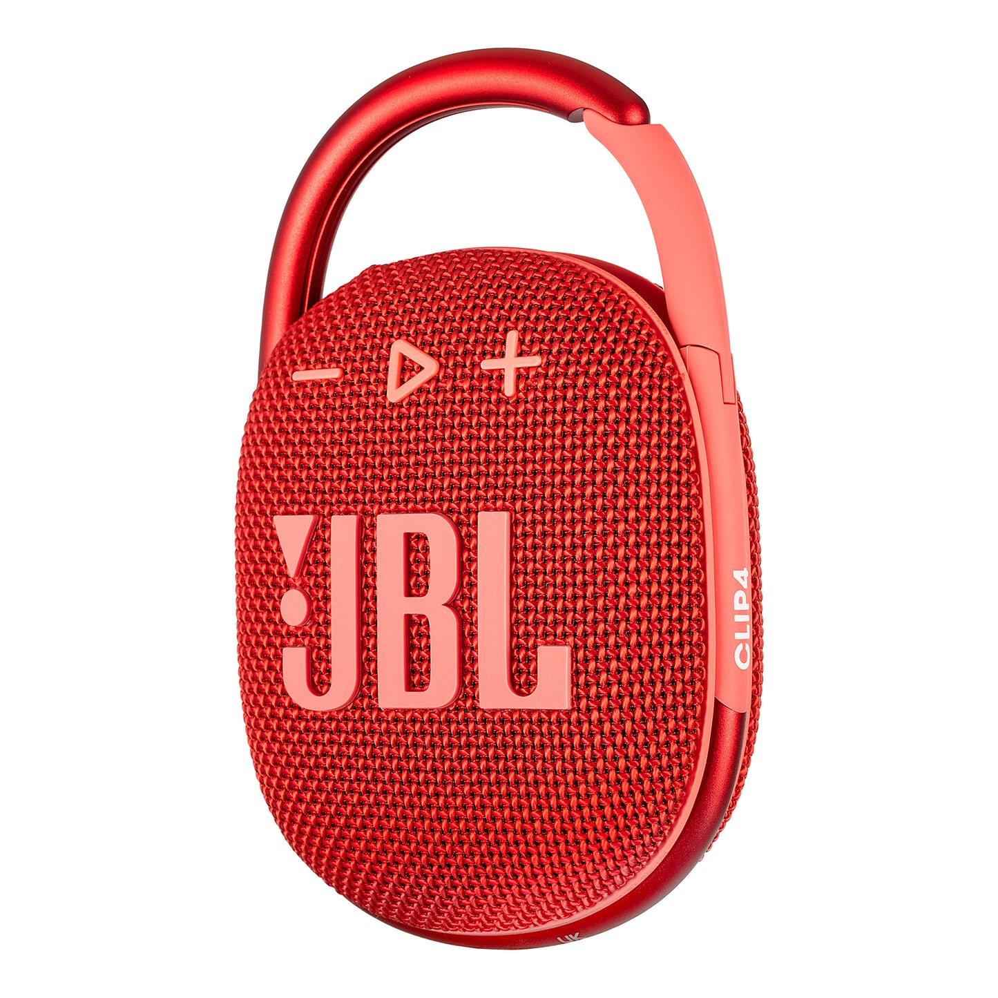 JBL Clip 4 - Portable Mini Bluetooth Speaker, big audio and punchy bass, integrated carabiner, IP67 waterproof and dustproof, 10 hours of playtime, speaker for home, outdoor and travel (Red)