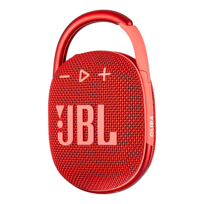 JBL Clip 4 - Portable Mini Bluetooth Speaker, big audio and punchy bass, integrated carabiner, IP67 waterproof and dustproof, 10 hours of playtime, speaker for home, outdoor and travel (Red)