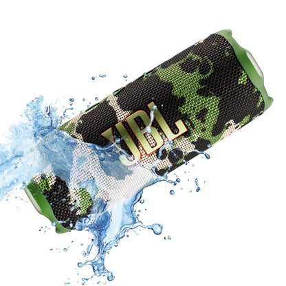 JBL Flip 7 - Portable Waterproof and Drop-Proof Speaker, Bold Pro Sound with AI Sound Boost, 16Hrs of Playtime, and PushLock System with Interchangeable Accessories (Squad)