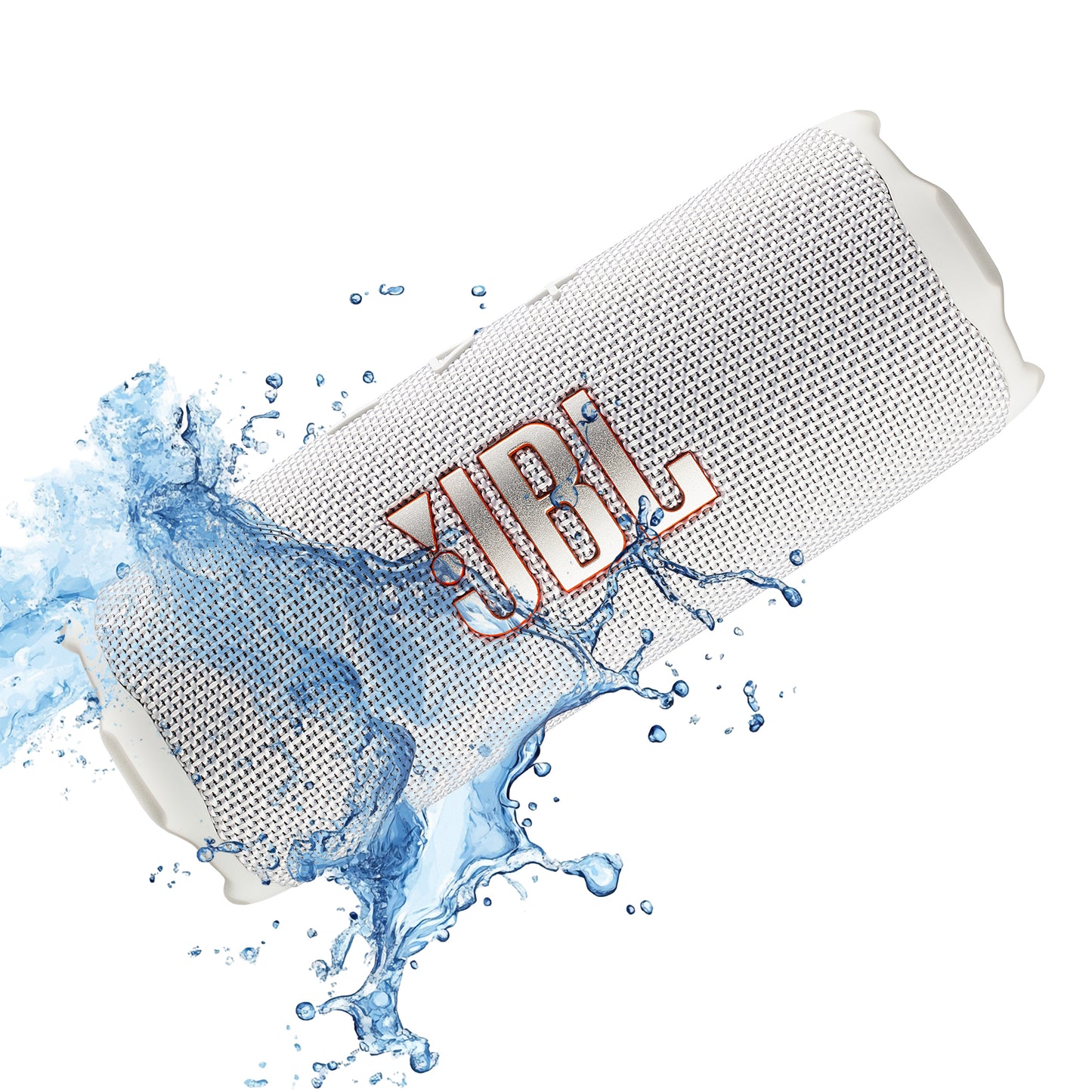 JBL Flip 7 - Portable Waterproof and Drop-Proof Speaker, Bold Pro Sound with AI Sound Boost, 16Hrs of Playtime, and PushLock System with Interchangeable Accessories (White)