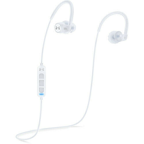 JBL - Under Armour Wireless Heart Rate Monitoring, in-Ear Sport Headphones -White (Renewed) - Reconditioned