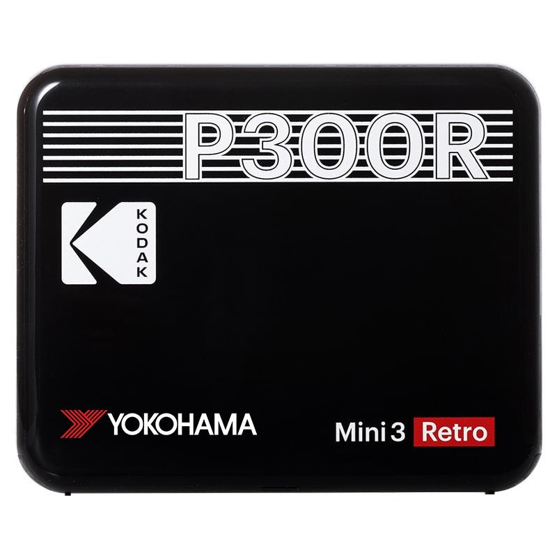 Kodak Mini 3 Retro Portable Square Photo Printer - Black with custom logo