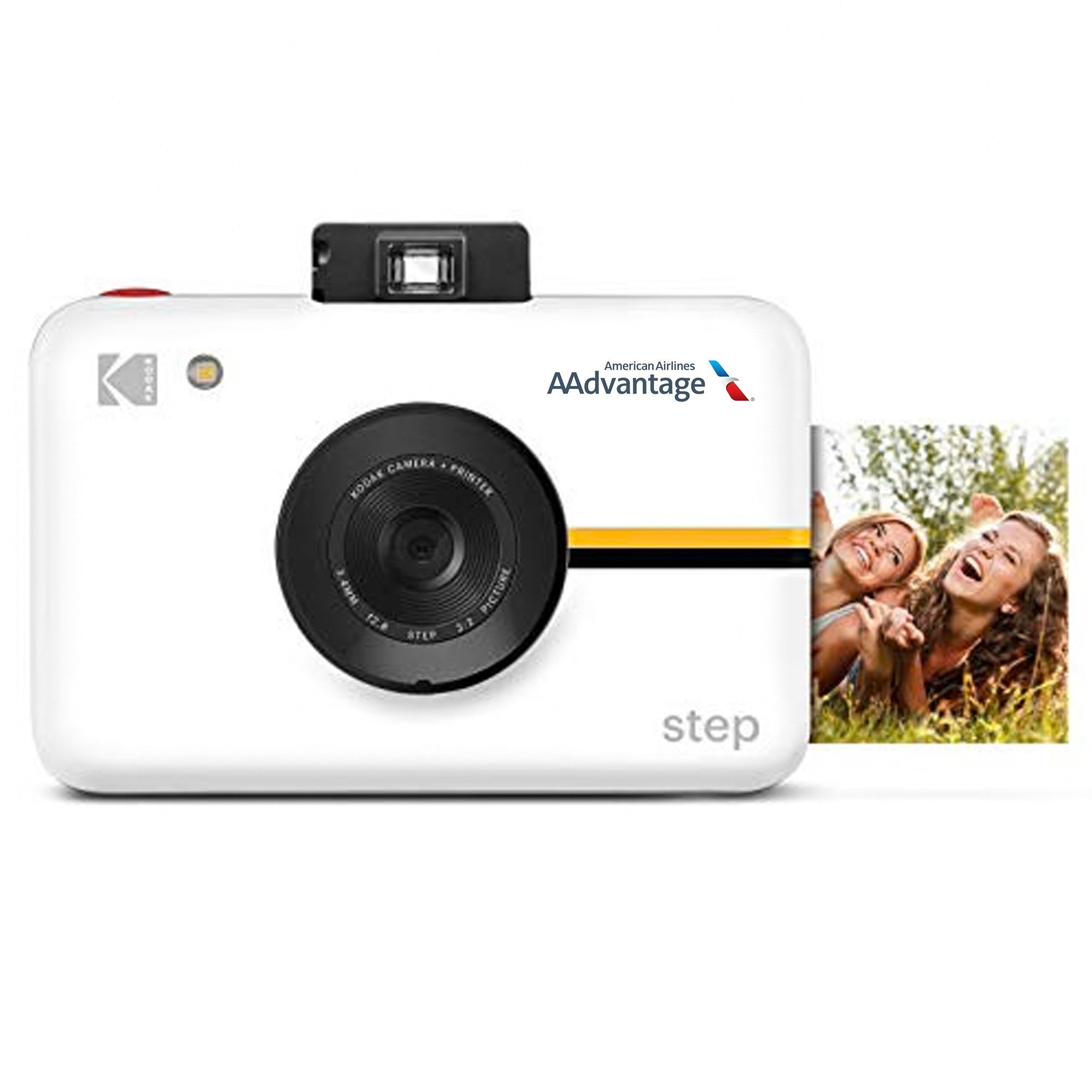 Kodak Step Instant Print Digital Camera, 10MP, 2x3 Zink Prints - White with custom logo