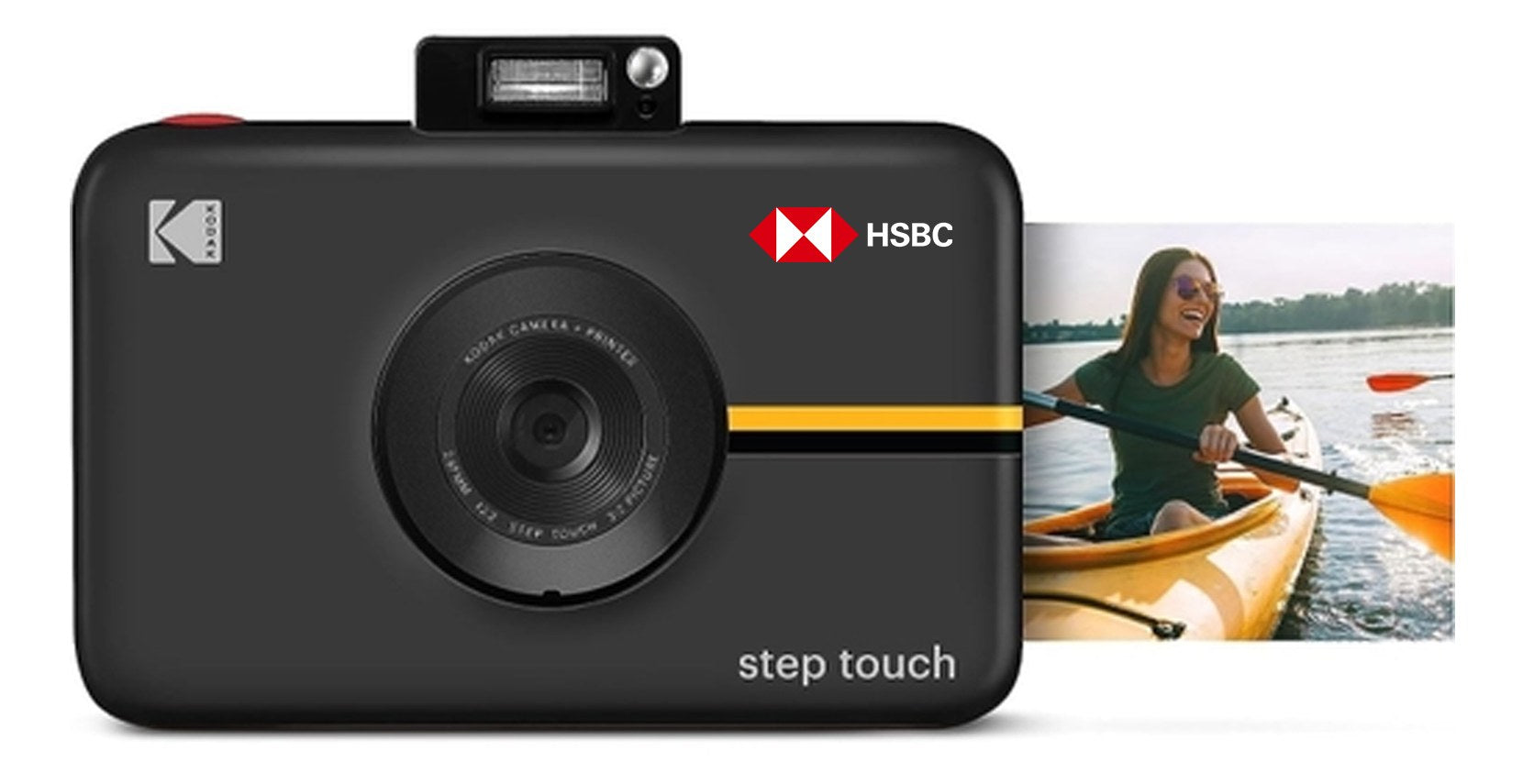Kodak Step Touch Instant Print Camera, 13MP, 3.5" Touchscreen - Black with custom logo