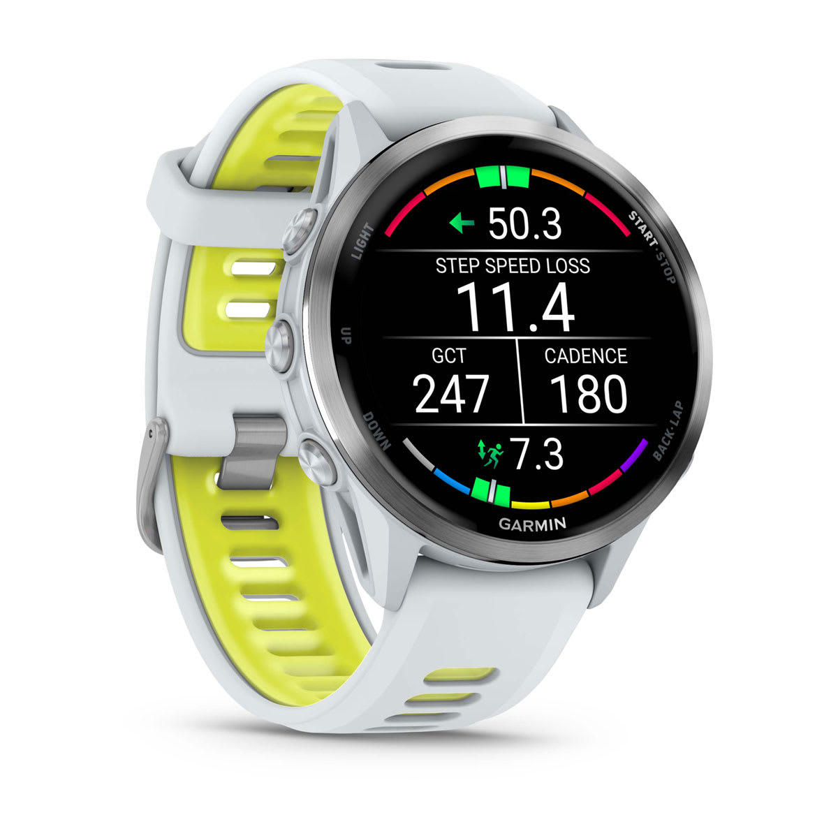 Garmin Forerunner 970 GPS Running Smartwatch - Titanium/Whitestone