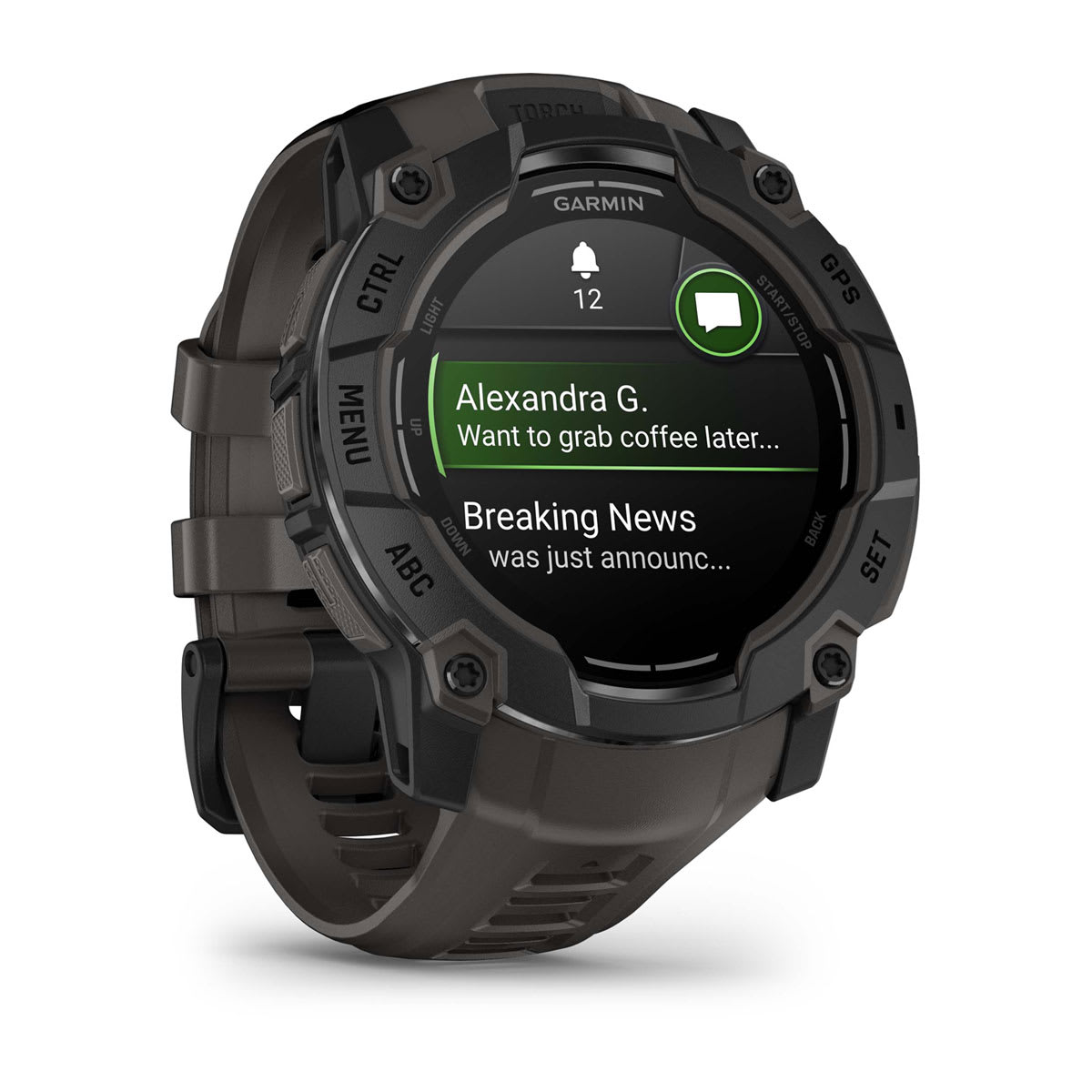Garmin Instinct 3 AMOLED Rugged GPS Smartwatch 50mm - Black/Charcoal