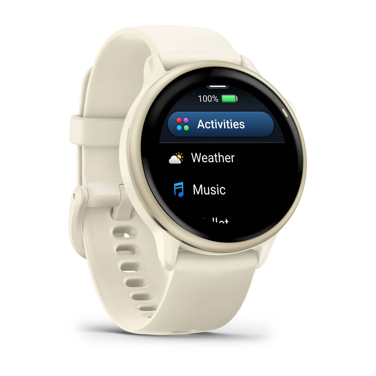 Garmin vivoactive 6 GPS Smartwatch - Lunar Gold/Bone