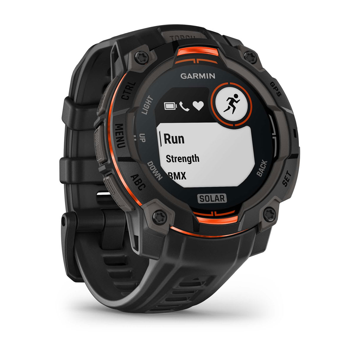 Garmin Instinct 3 Solar Rugged GPS Smartwatch 45mm - Black