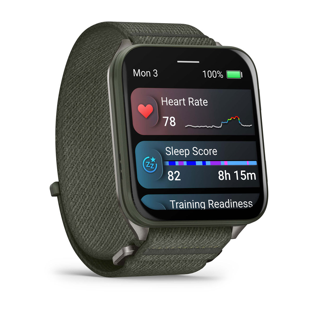 Garmin Venu X1 GPS Smartwatch - Moss with Titanium Caseback
