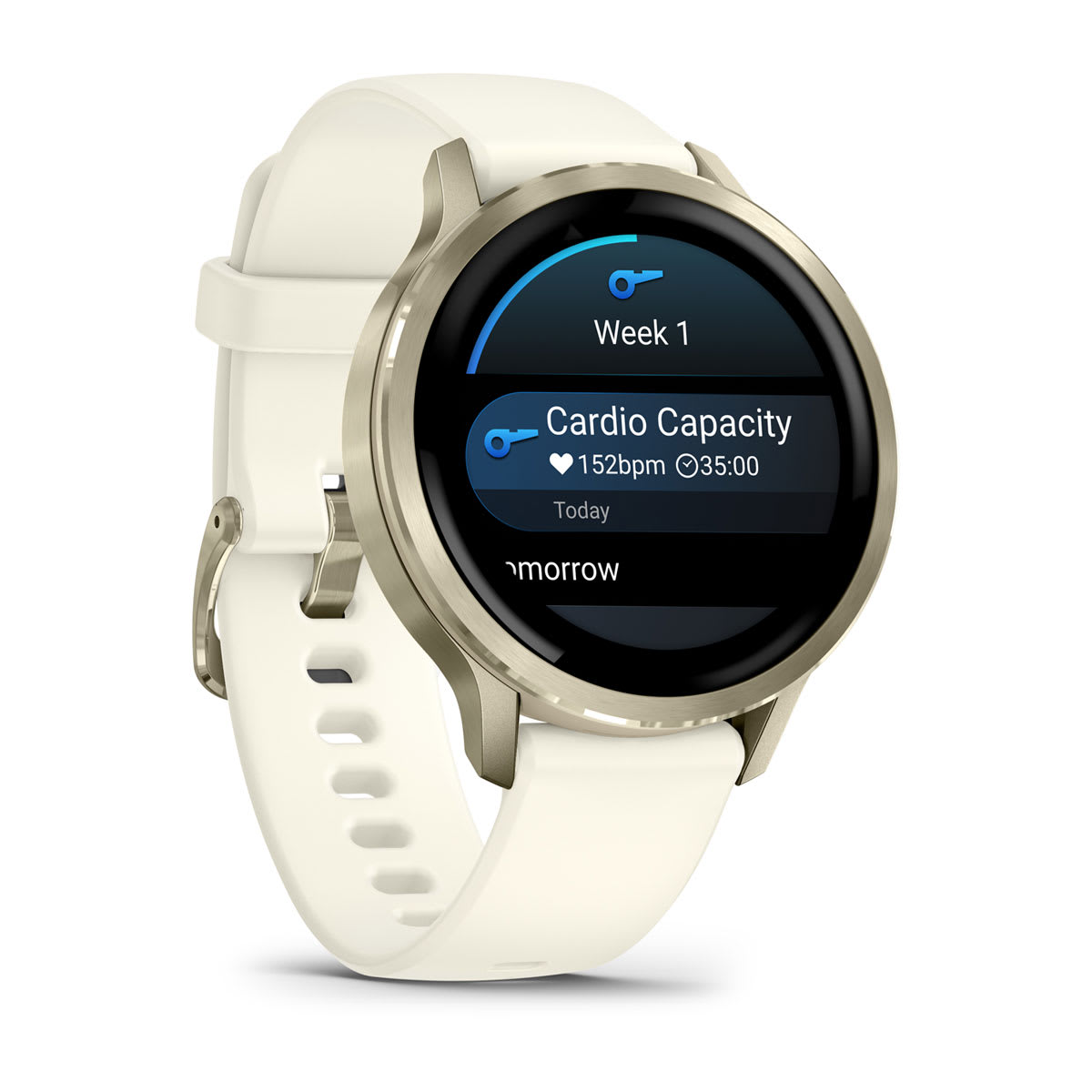 Garmin Venu 4 GPS Smartwatch 41mm - Lunar Gold/Bone